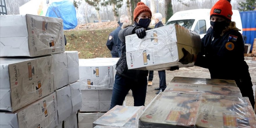 Türkiye'den Hırvatistan'daki depremzedelere yardım