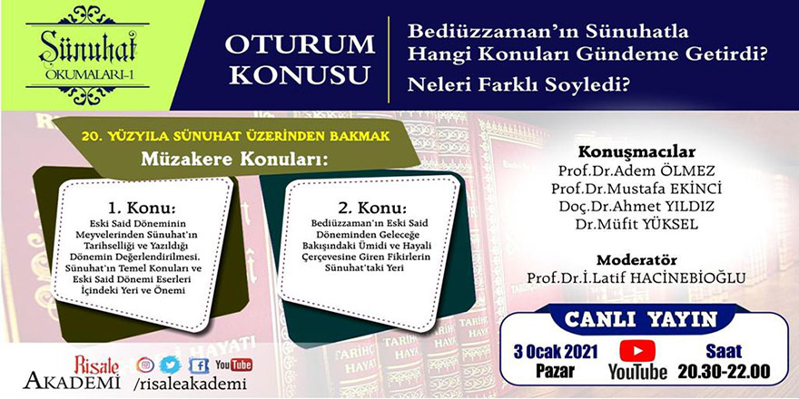 Risale-i Nur'dan Sünuhat okumaları başlıyor