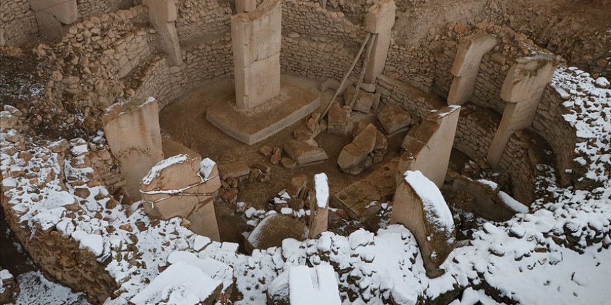 Göbeklitepe kar nedeniyle beyaza büründü