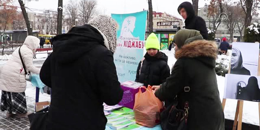 Ukrayna'da 'Dünya Başörtüsü Günü' etkinliği düzenlendi
