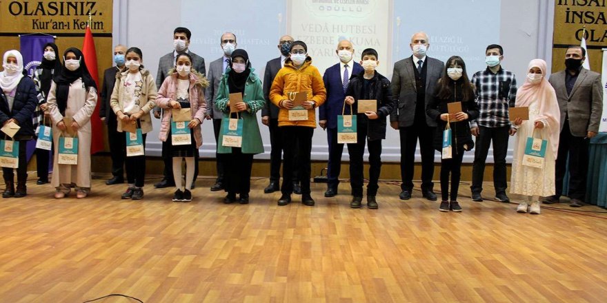Elâzığ'da Veda Hutbesi Okuma Yarışması düzenlendi