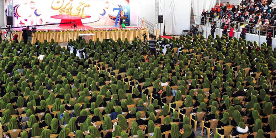 Halepçe'de 1357 kişi için başörtü giyme töreni düzenlendi