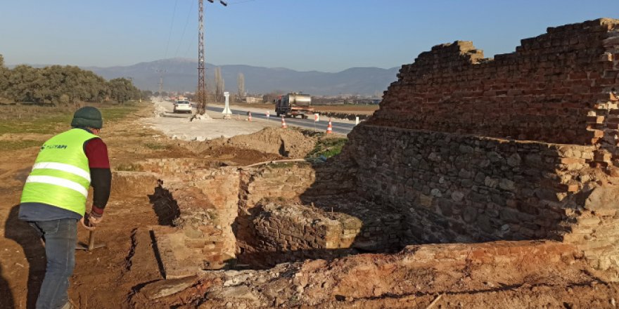 Çevre yolu çalışmalarında Osmanlı döneminden kalma su kuyusu ortaya çıktı