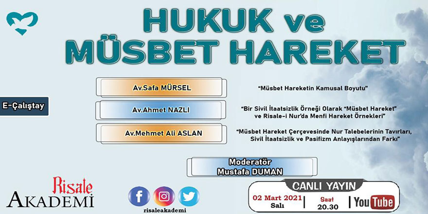 Hukuk ve Müsbet Hareket e-çalıştayı