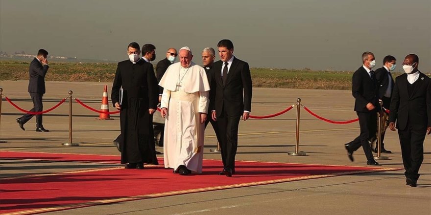 Irak ziyaretini sürdüren Papa, Erbil'e geldi