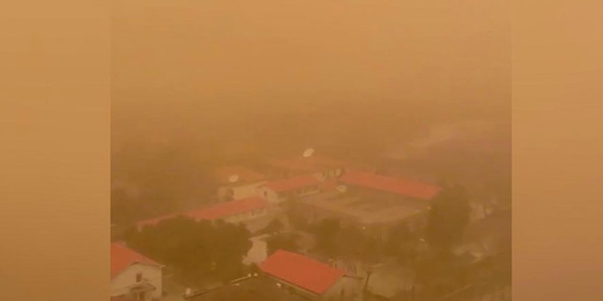 Çin’in başkenti Pekin’de yoğun kum fırtınası