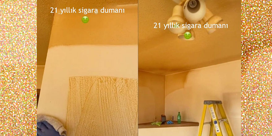 21 yıl sigara içilen evde kilolarca katran aktı