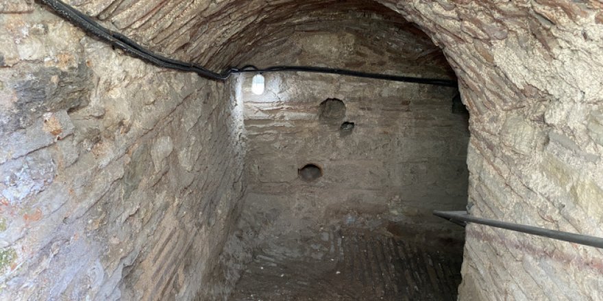 Anemas Zindanları'ndaki Bizans kalıntıları böyle görüntülendi