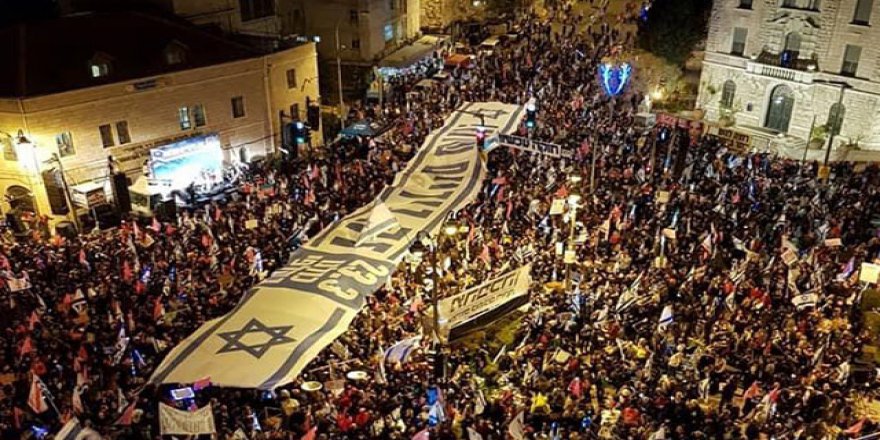 İsrail’de seçime 3 gün kala Netanyahu karşıtı protesto