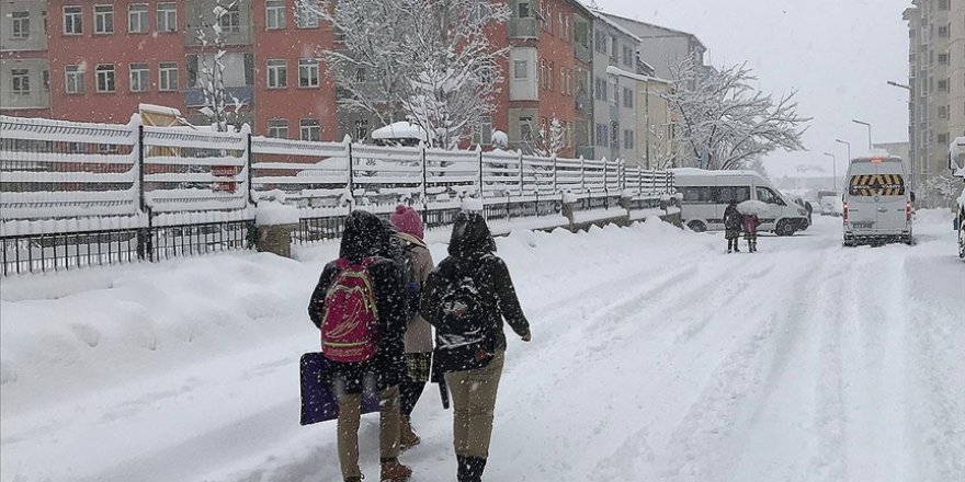 6 ilde kar yağışı sebebiyle eğitime ara verildi