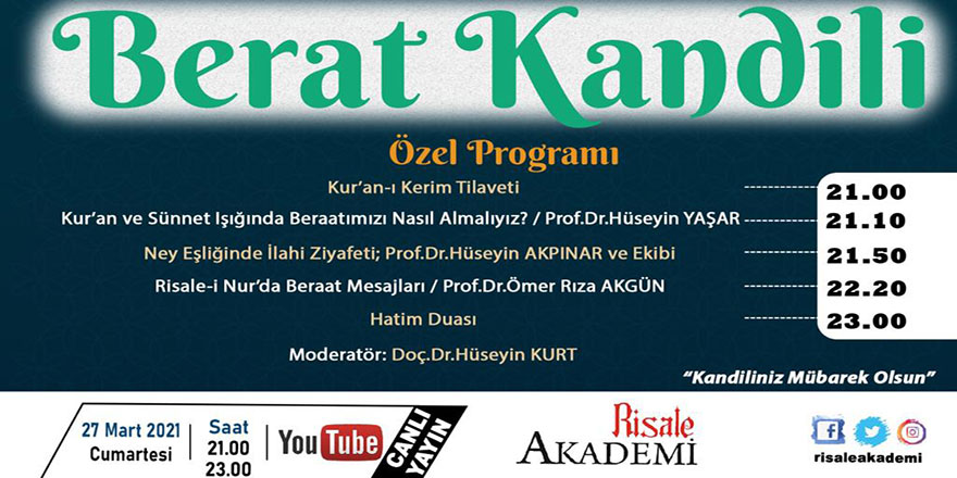 Berat Kandili özel programı
