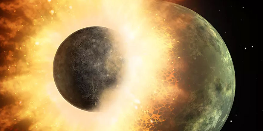 Eski gezegenin parçaları Dünya'nın merkezinde