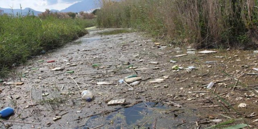 Datça'daki Azmak Deresi çöplüğe döndü