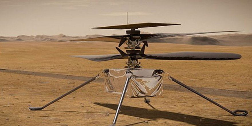Dünya dışında uçacak ilk helikopter olan Ingenuity, ilk uçuşu öncesinde Mars yüzeyine yerleştirildi