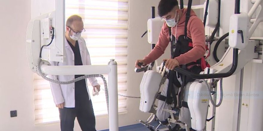 Yerli yürüyüş rehabilitasyon robotu felçli hastalara umut oldu