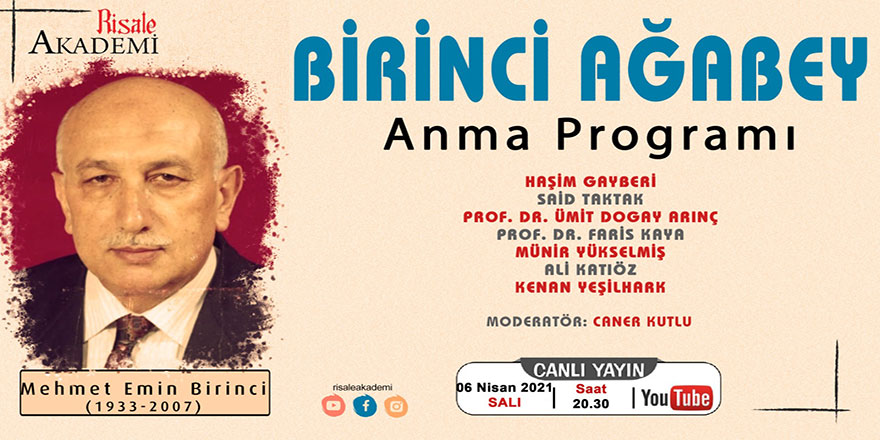 Mehmet Emin Birinci ağabeyi anma programı