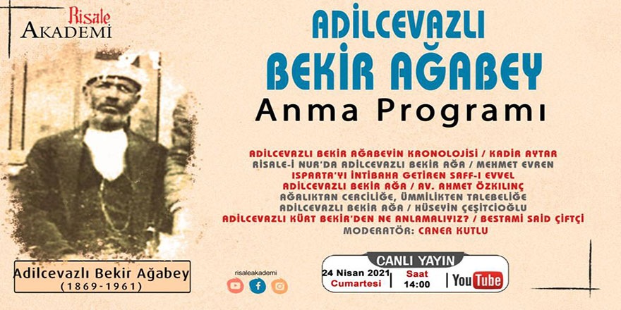 Adilcevazlı Kürt Bekir ağa anma programı
