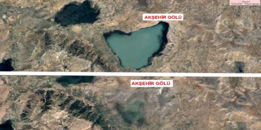 Göllerdeki kuraklık, 36 yıllık uydu fotoğraflarıyla belgelendi