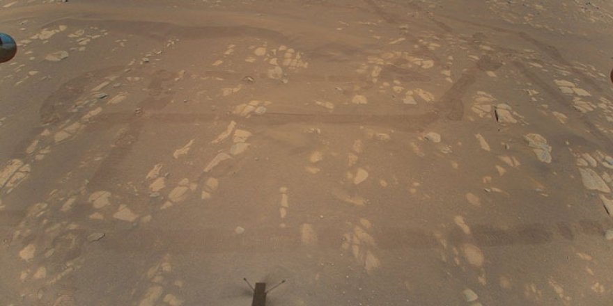 NASA, Mars’taki ilk helikopter uçuşundan görüntü paylaştı