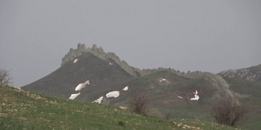 Sivas'ın doğal seddi ilginç görüntüsüyle dikkat çekiyor