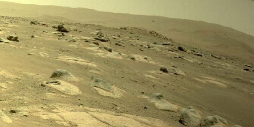 NASA paylaştı: Mars helikopteri 4. uçuşunu 117 saniyede tamamladı