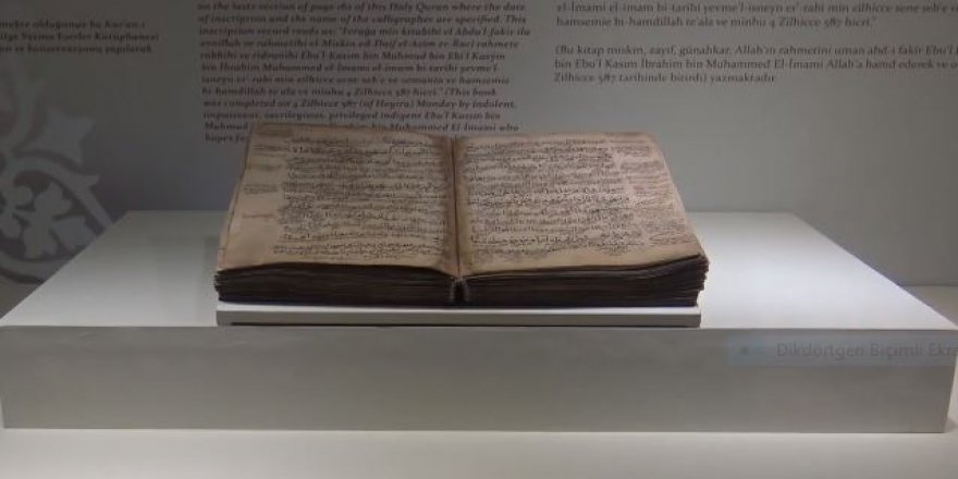 Anadolu'nun ilk el yazması Kur'an-ı Kerim'i Tokat'ta sergileniyor