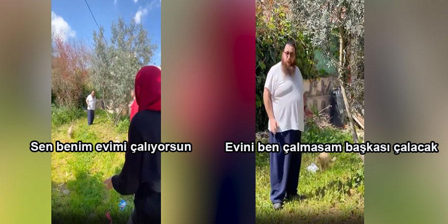 Filistinlinin evini gasp eden İşgalci Yahudi: Evini ben çalmasam başkası çalacak