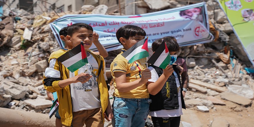 Gazzeli çocuklar uluslararası kurumlardan İsrail ihlalleri karşısında haklarının korunmasını istiyor