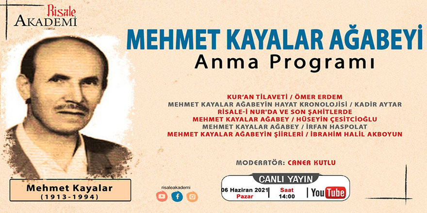Mehmet Kayalar ağabeyi anma programı