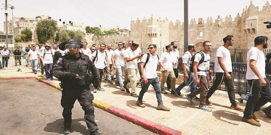 İşgalci İsrail, Mescid-i Aksa'ya bir ayda 23 baskın düzenledi, 80 vakit ezan okutmadı