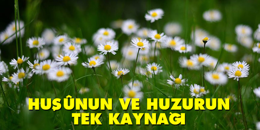 Huşûnun ve huzurun tek kaynağı