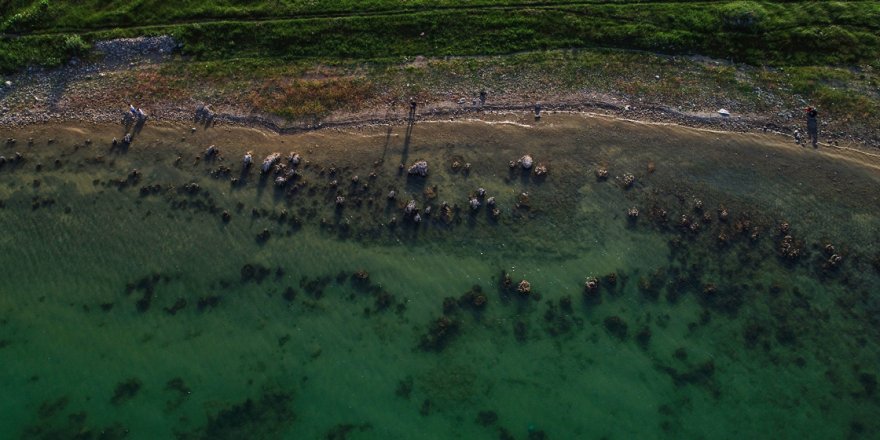 Van Gölü'nde su çekilince binlerce yıllık mikrobiyalitler ortaya çıktı
