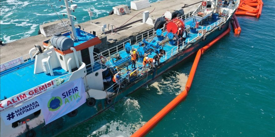 Yalova'da 9 günde 1478 metreküp müsilaj toplandı