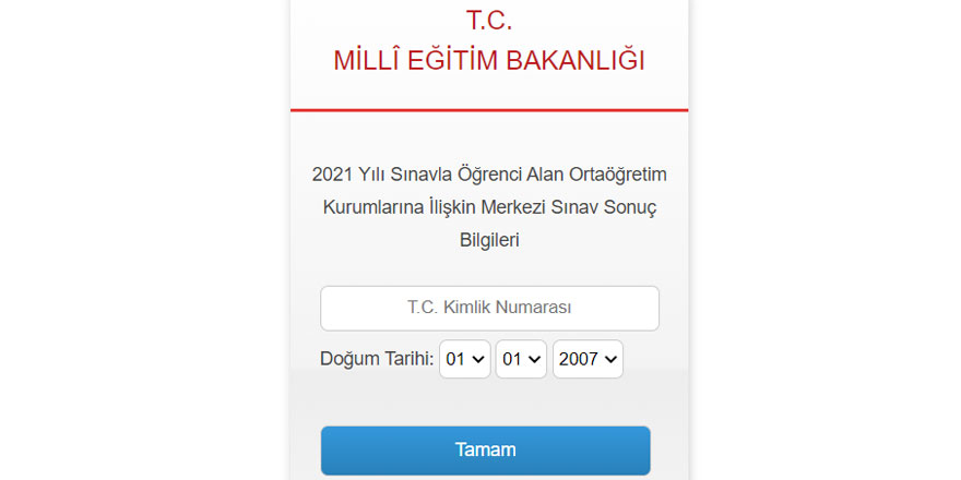 LGS yerleştirme sonuçları açıklandı