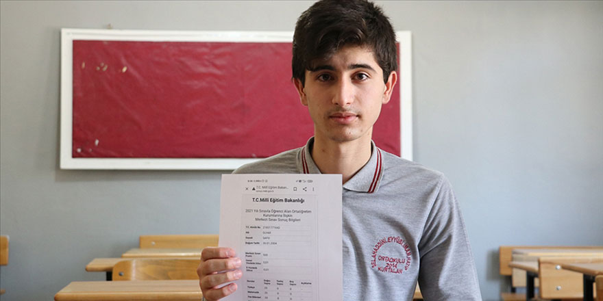 Suriyeli Dlyar Safo'ya Maşallah: LGS'de 500 tam puan aldı