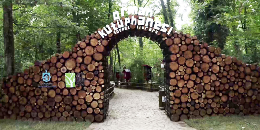 Türkiye'nin ilk 'Orman Kütüphanesi' açıldı