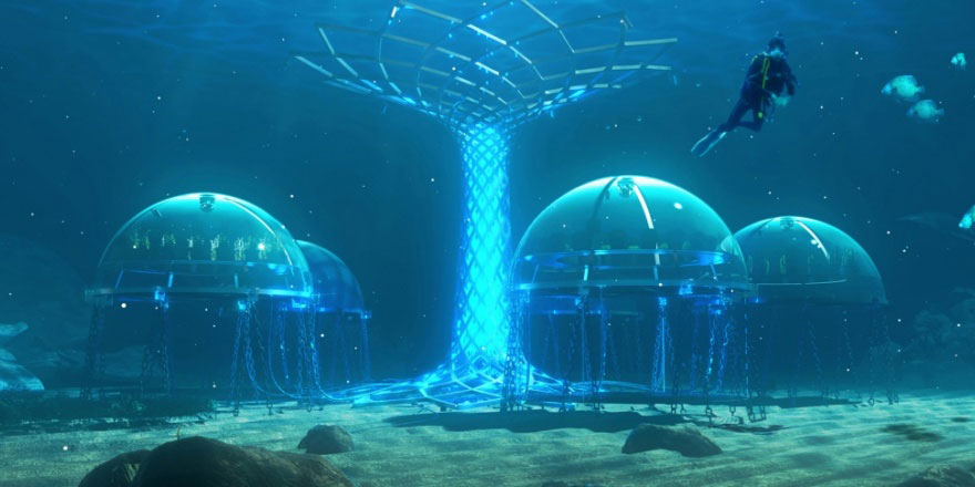 Dünyanın ilk su altı çiftliğinde meyve sebze üretimi tekrar başladı