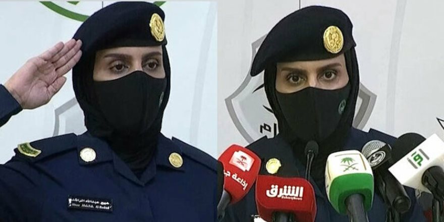 Suudi Arabistan’da bir ilk: Kadın asker hac hakkında basın toplantısı düzenledi