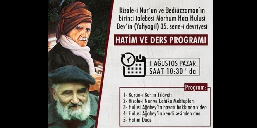 Hacı Hulusi Yahyagil anma programı