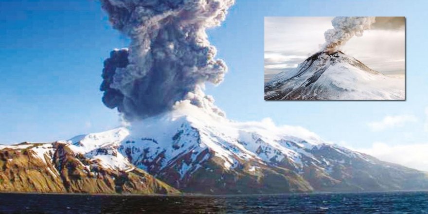 Alaska yanardağları aynı anda püskürdü