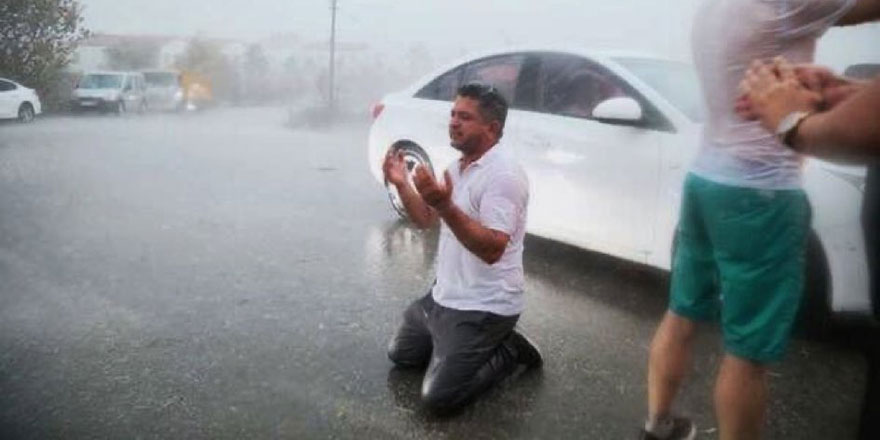 Antalya'daki yağmur şükürlerle, dualarla karşılandı