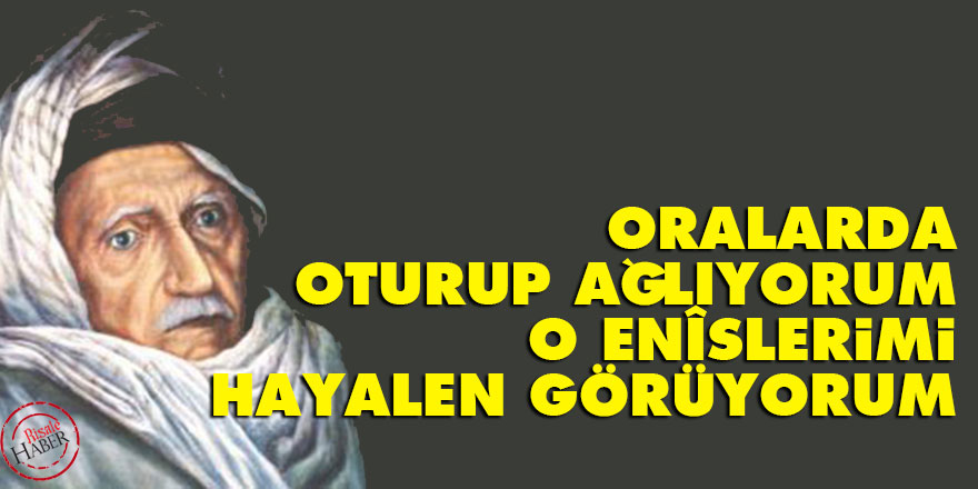 Bediüzzaman: Oralarda oturup ağlıyorum, o enîslerimi hayalen görüyorum