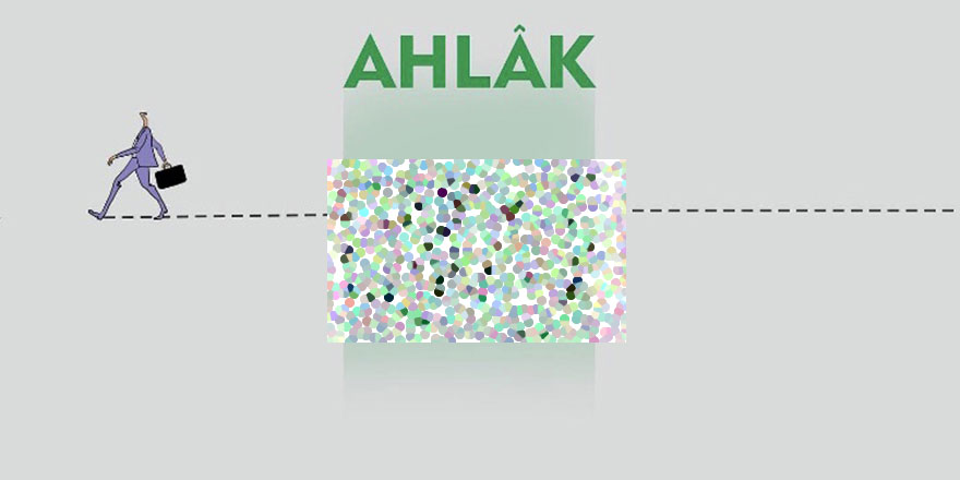 İnsanın dünyevi değil ahlaki yürüyüşüne dikkat edin