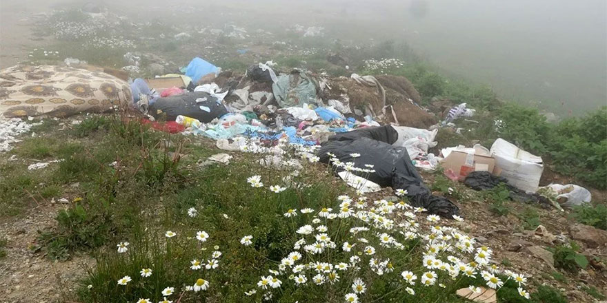 Gümüşhane'nin yeşil cenneti Taşköprü Yaylası çöplüğe döndü