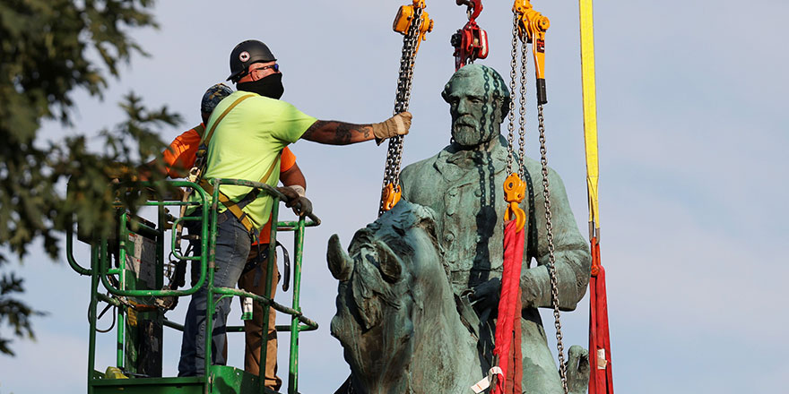 ABD'de ırkçıların heykelleri yıkılıyor