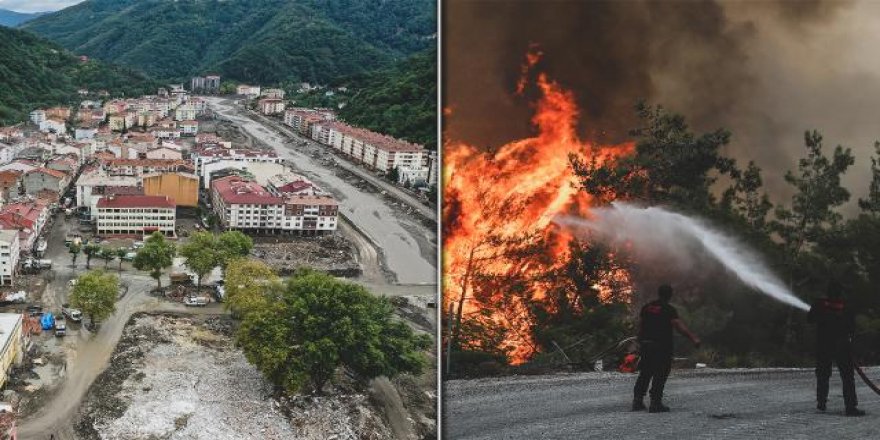 Karadeniz sel ile, Ege yangın ile imtihan oldu