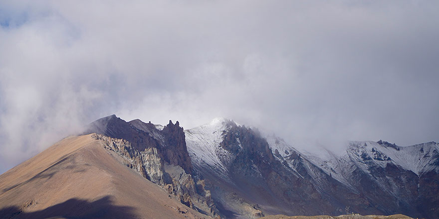 Erciyes dağı beyaz rahmete büründü