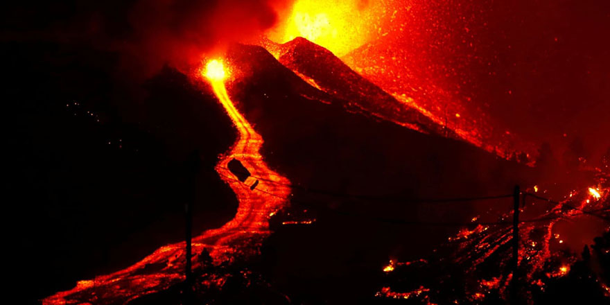 Cumbre Vieja Yanardağı'ndan 'lav akışı' yeniden başladı