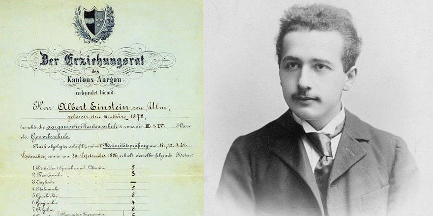Albert Einstein'ın lise karnesi ortaya çıktı!