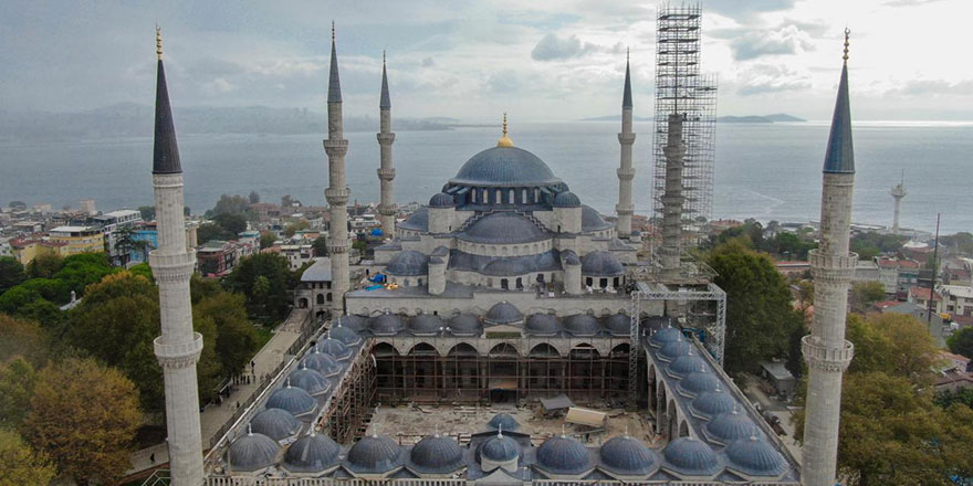 Sultanahmet Camii restorasyonunda sona doğru: Ana kubbesi tamamlandı